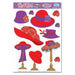 Red Hat Clings (11/Sheet) - Fun And Whimsical Static Clings.