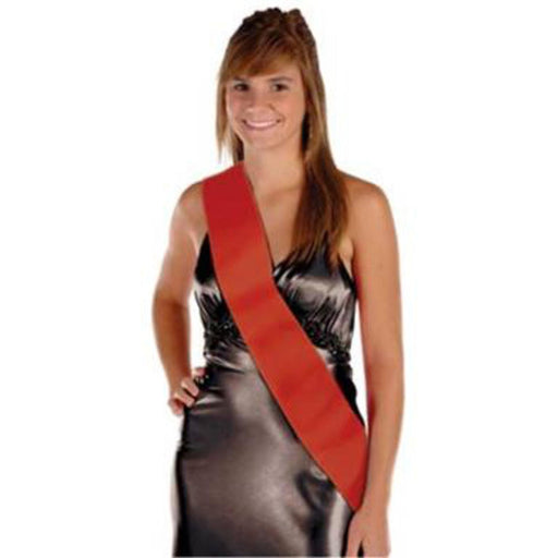 Red Satin Sash - Customizable And Versatile