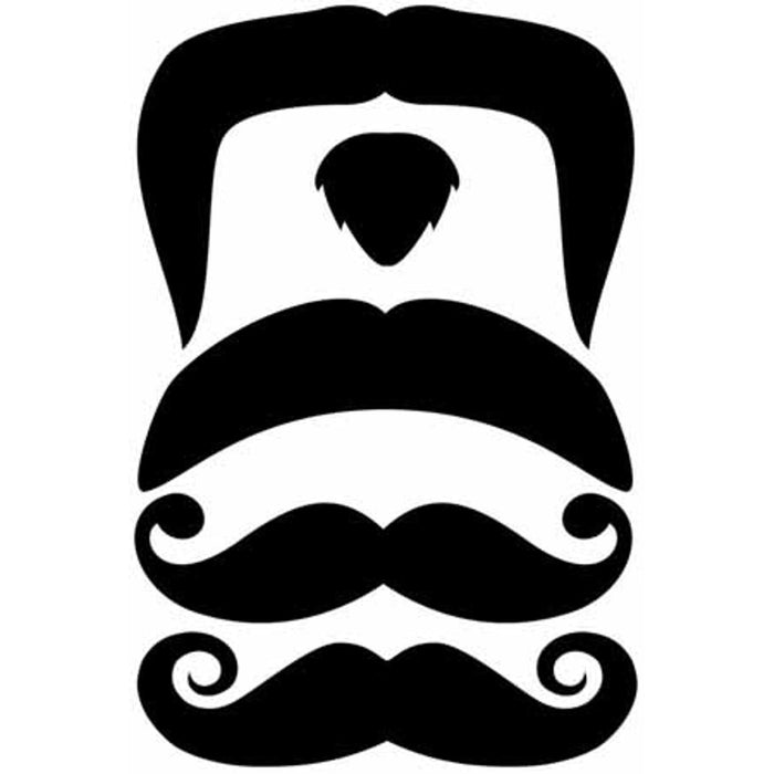 "Regular Classy Stache Temporary Tattoos"