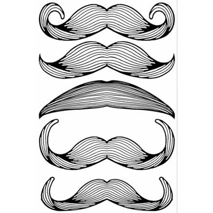 "Retro Glow-In-The-Dark Mustache By Stachetats"