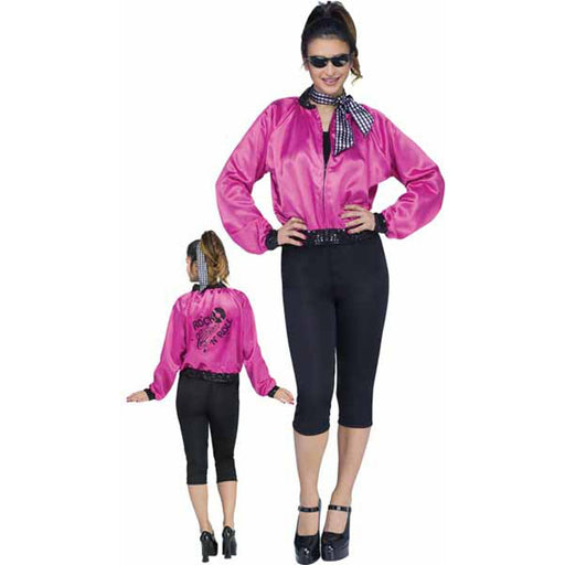 Women's Pink Rock Roll Costume - S/M 2-8 (1/Pk)