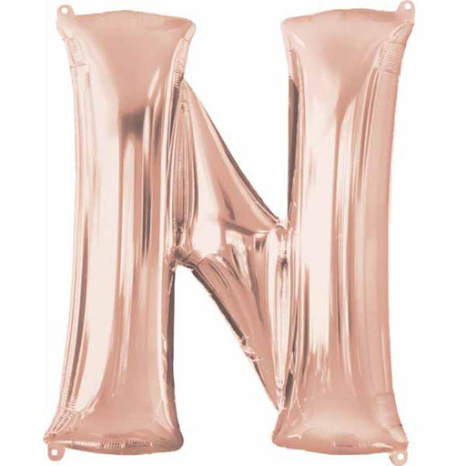 "Rose Gold Letter N - 32 Inch Height (Package Of 1)"