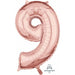 "Rose Gold Number #9 Balloon Package"