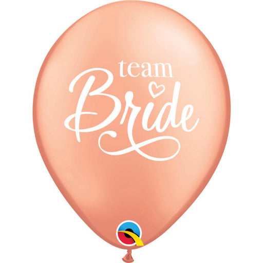 Rose Gold Team Bride Balloons - 50 Pack 11"