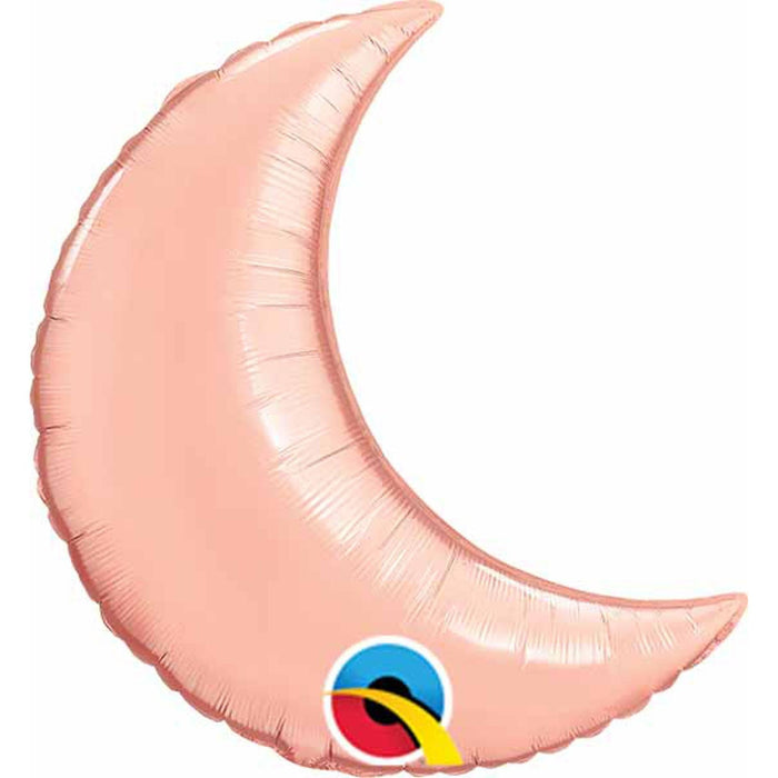 Rose Gold Crescent Moon Balloon - 35"