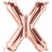 "Rose Gold Letter X - 16 Inch (Packaged)"