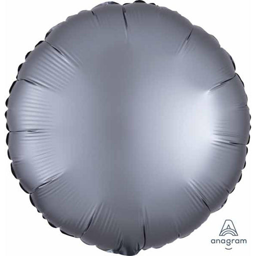 Round Graphite Satin Luxe Table - 18" S18 Pkg