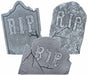 Crooked Tombstone Halloween Decoration Set