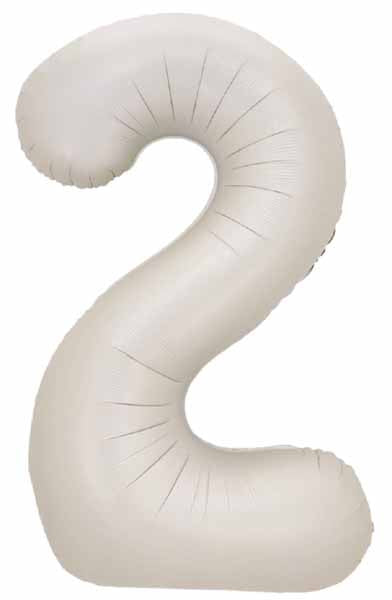 DecoChamp 34 Inch Latte Number 2 Balloon