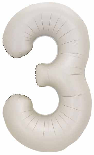 Decochamp 34-Inch Latte Number 3 Balloon