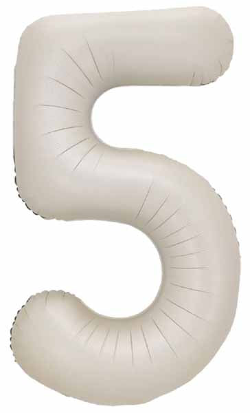 Decochamp 34" Latte Number 5 Balloon