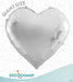 DecoChamp DecoHeart 68-Inch Silver Heart Foil Balloon