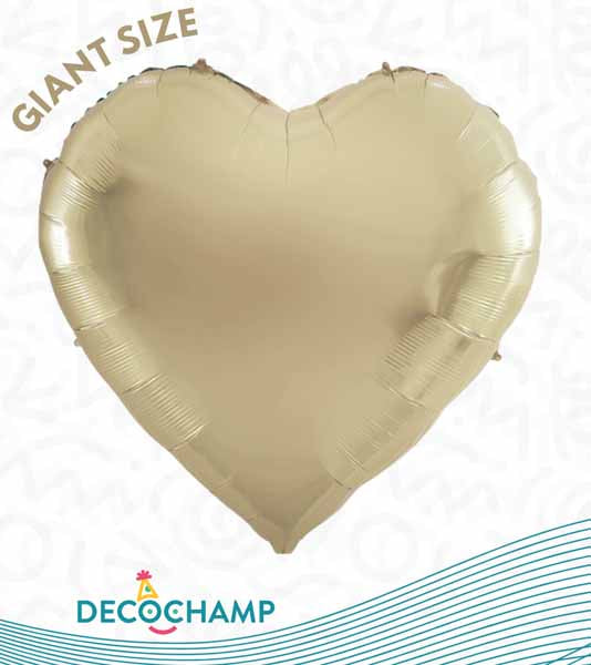 DecoChamp DecoHeart 68" Champagne Heart Foil Balloon
