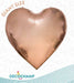 DecoChamp DecoHeart 68 Inch Rose Gold Heart Foil Balloon