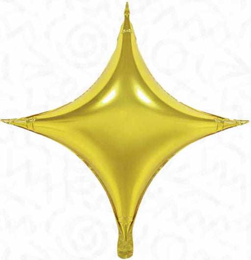DecoChamp 18-Inch Gold Starpoint Foil Balloons, 5-Pack