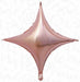 DecoChamp 18-Inch Rose Gold Starpoint Foil Balloons, 5-Pack