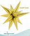 DecoChamp Gold Starburst Foil Balloon, 60 Inch