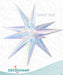 DecoChamp 60-Inch Iridescent Starburst Foil Balloon
