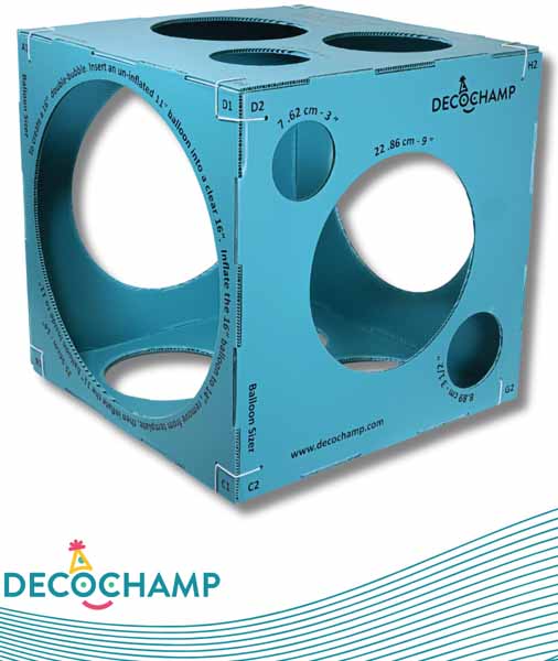 DecoChamp Cube Balloon Sizer