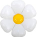 DecoChamp 60" White Flower Foil Balloon with Yellow Center