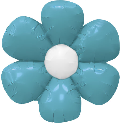 DecoChamp 16" Turquoise Flower Foil Balloons, 4 Pack