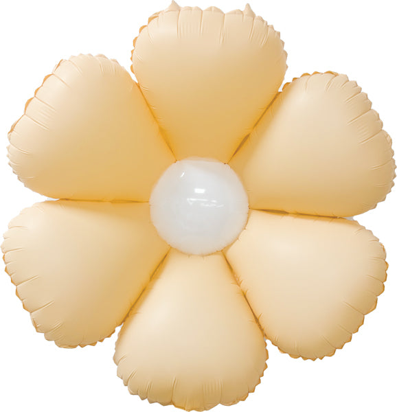 DecoChamp 34-Inch Peach and White Flower Foil Balloon