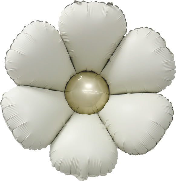 DecoChamp 16-Inch Flower Foil Balloons in Latte/Champagne, 4-Pack