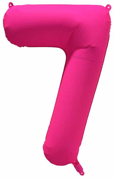 DecoChamp 34-Inch Neon Pink Number 7 Balloon