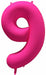 Decochamp 34-Inch Neon Pink Number 9 Balloon