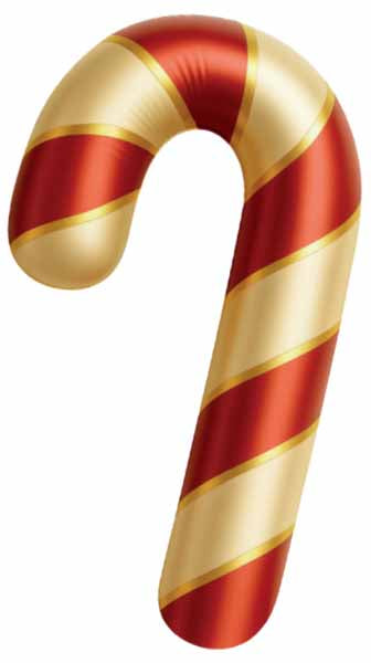 DECO CANDY CANE 14"