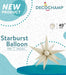 Decochamp 40-Inch Latte Starburst Foil Balloon