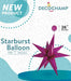 DecoChamp 26-Inch Hot Pink Starburst Foil Balloon