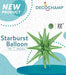 DecoChamp Green Starburst Foil Balloon, 22 Inch