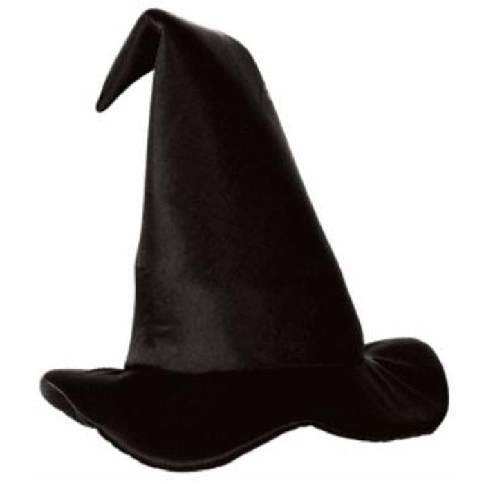 Satin-Soft Black Witch Hat