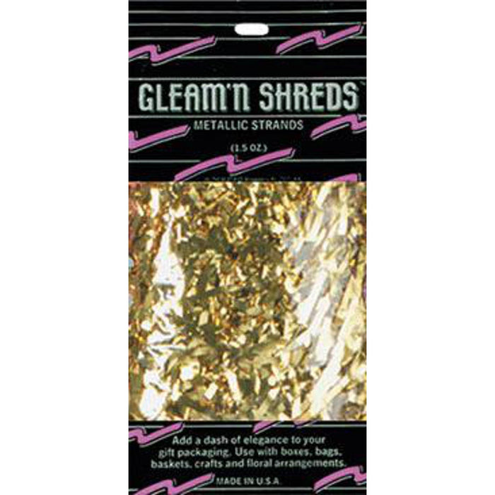 "Shimmering Gold Strands For Elegant Decoration - 1.5Oz Pack"