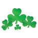 Shimmering Green Shamrocks: 5" 2Sd Foil Cutout Shamrock Bulk