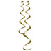 Shiny And Festive Twirly Whirlys Gold (6Pk)