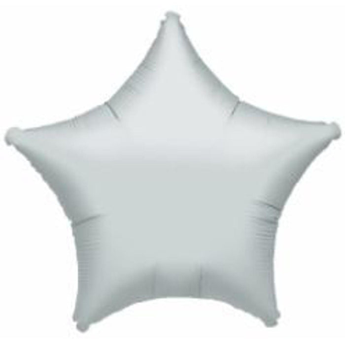 Silver Star 9" Mylar A10 Balloon #W9Ssrsr.