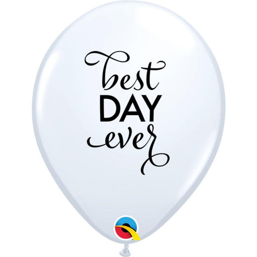 Simply Best Day Ever Balloons - 50 Count, 11" White