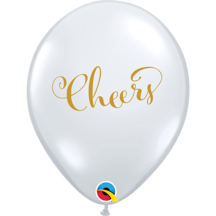 Simply Cheers Clear Gold Balloons (50 Pack, 11")