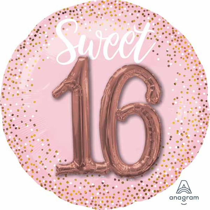 "Sixteen Blush 36" Balloons - Multi P75 Design"