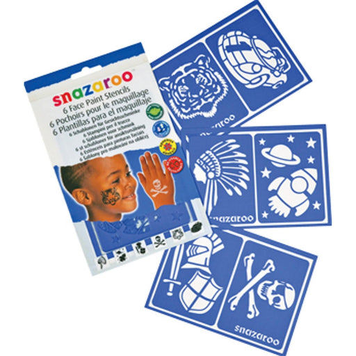 "Snazaroo Boys Adventure Stencils - Set Of 6"