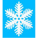 "Sparkling 6" Snowflake Decorations (Pack Of 4)"