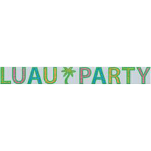 "Sparkling Glitter Luau Party Streamer"