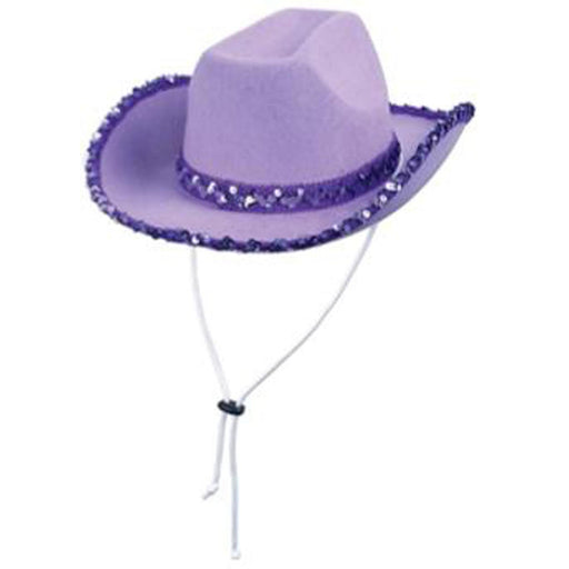 "Sparkling Sequin Cowgirl Hat - Full Head Size"