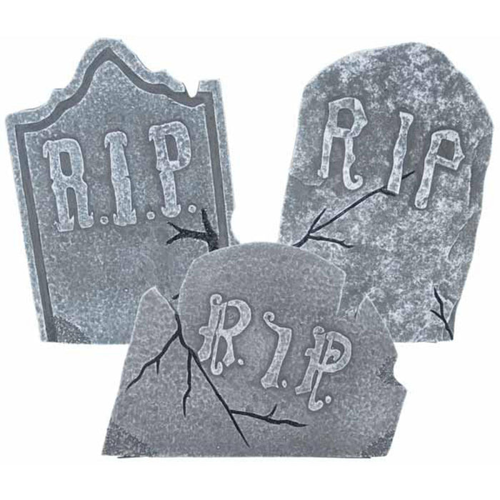 Spooky Crooked Tombstone Set.