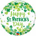 "St. Pat Shamrock Fetti Balloon Kit - 18" Round"