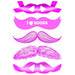 Stachetats Pink Mustache Temporary Tattoo.