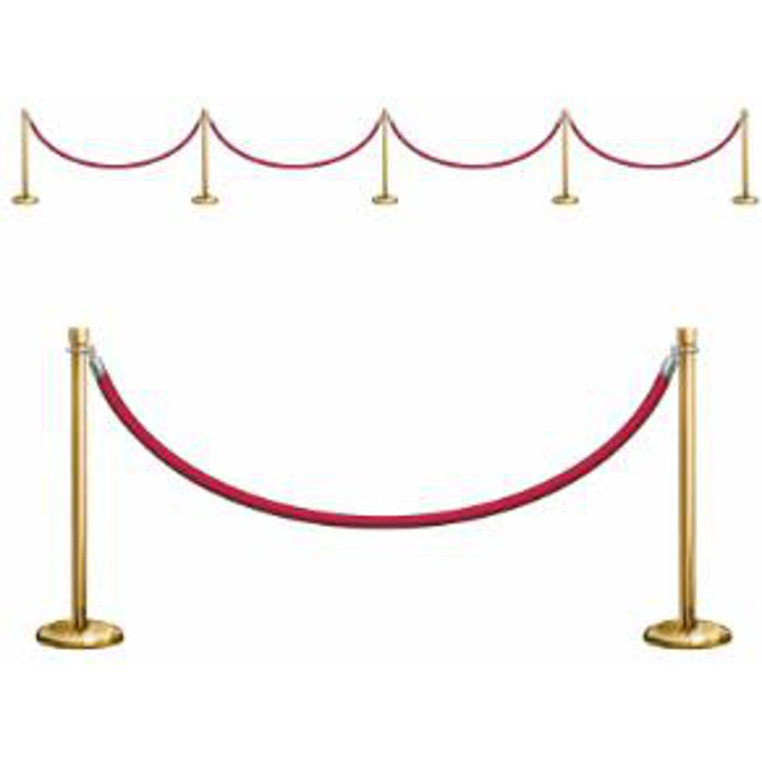 Stanchion Party Prop Set - 7 Pieces.