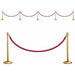 Stanchion Party Prop Set - 7 Pieces.